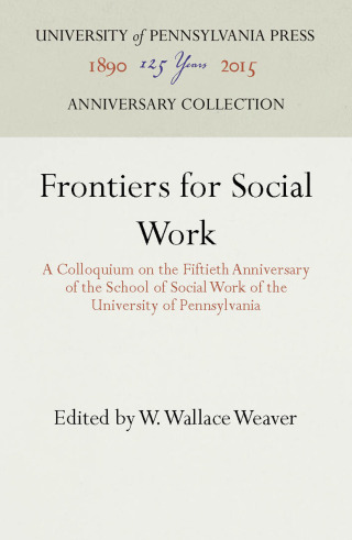 Imagen de portada: Frontiers for Social Work 9781512808070