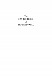 Cover image: The Muhlenbergs of Pennsylvania 9781512808148