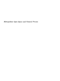Titelbild: Metropolitan Open Space and Natural Process 9780812276176