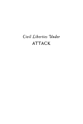 Titelbild: Civil Liberties Under Attack 9781512808414