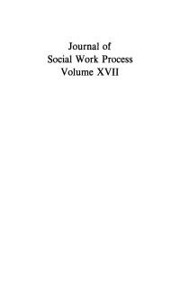 Titelbild: Journal of Social Work Process, Volume 17 9780812275926