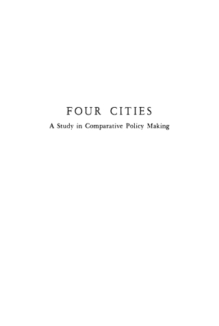 Cover image: Four Cities 9780812273816