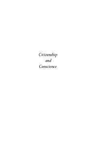 Cover image: Citizenship and Conscience 9781512810073