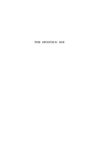 表紙画像: The Apostolic Age and the New Testament 9781512810097