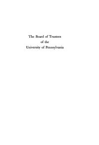 Cover image: The Board of Trustees of the University of Pennsylvania 9781512821789