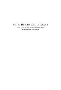 Cover image: Both Human and Humane 9781512810417