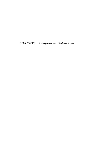 Cover image: Sonnets 9781512810424
