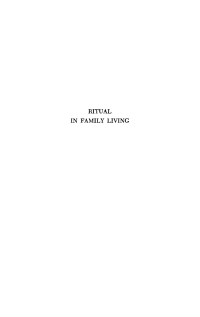Cover image: Ritual in Family Living 9781512821819