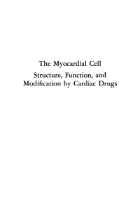 Omslagafbeelding: The Myocardial Cell 9781512810646