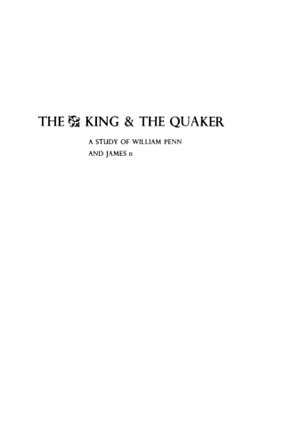 Cover image: The King and the Quaker 9781512810776