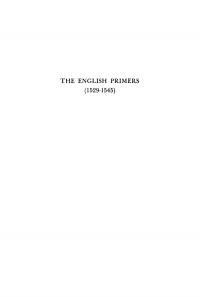 Titelbild: The English Primers (1529-1545) 9781512810820