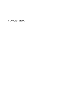 Cover image: A Pagan Hero 9781512821888
