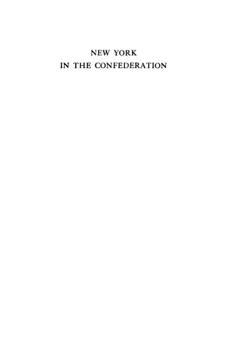 Cover image: New York in the Confederation 9781512811032