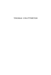 Omslagafbeelding: Thomas Chatterton, the Marvelous Boy 9781512811407