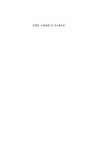 Imagen de portada: The Lord's Table 9780812277869