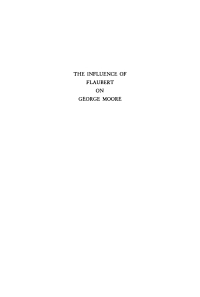 Cover image: The Influence of Flaubert on George Moore 9781512811490