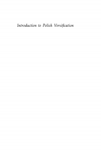 Imagen de portada: Introduction to Polish Versification 9781512822120