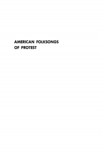 Cover image: American Folksongs of Protest 9781512822182