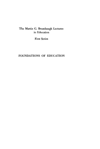 Imagen de portada: Foundations of Education 9781512812015