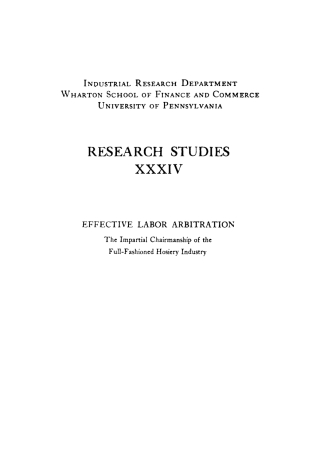 Cover image: Effective Labor Arbitration 9781512812589