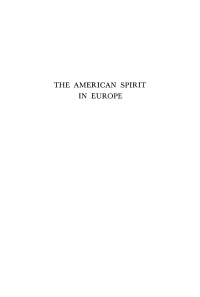 Cover image: The American Spirit in Europe 9781512812657
