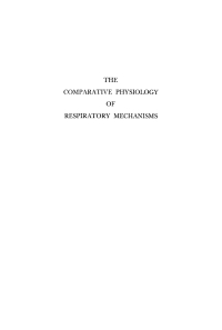 صورة الغلاف: The Comparative Physiology of Respiratory Mechanisms 9781512822311