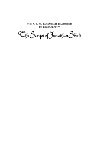 Cover image: The Script of Jonathan Swift and Other Essays 9781512812862