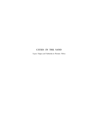 Cover image: Cities in the Sand 9781512813081