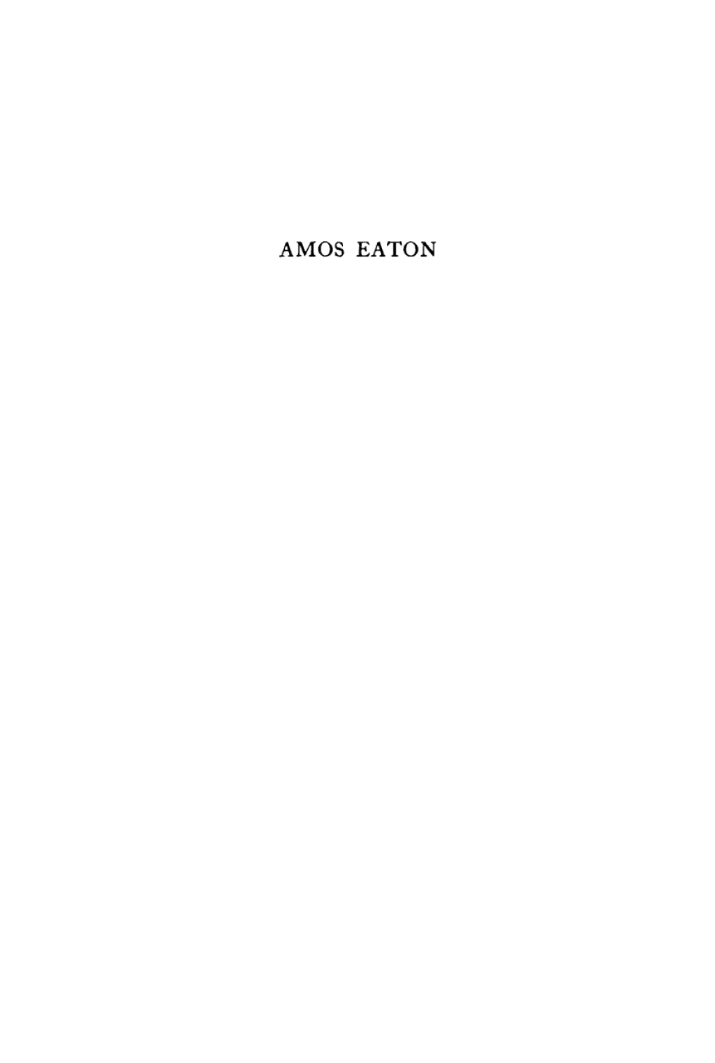 Amos Eaton eBook