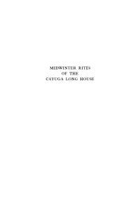 Cover image: Midwinter Rites of the Cayuga Long House 9781512813791