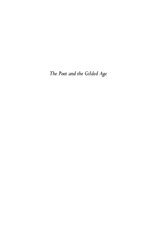 表紙画像: The Poet and the Gilded Age 9781512820140
