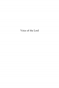 Titelbild: Voice of the Lord 9781512820744