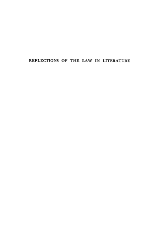 Cover image: Reflections of the Law in Literature 9781512822595