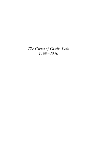 Cover image: The Cortes of Castile-León, 1188-1350 9780812281255