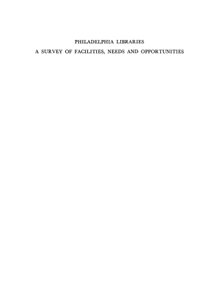 Cover image: Philadelphia Libraries 9781512820263