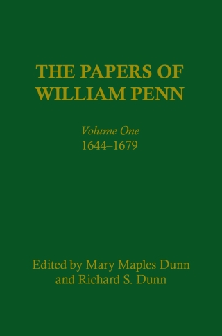 Cover image: The Papers of William Penn, Volume 1 9780812278002