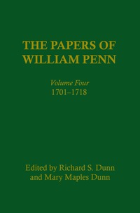 Cover image: The Papers of William Penn, Volume 4 9780812280500