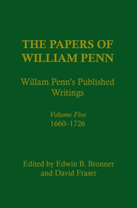 Cover image: The Papers of William Penn, Volume 5 9780812280197