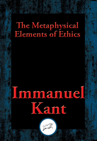 Titelbild: The Metaphysical Elements of Ethics