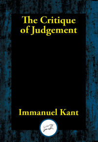 Cover image: The Critique of Judgement