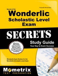 Imagen de portada: Secrets of the Wonderlic Scholastic Level Exam Study Guide 1st edition 9781627331715
