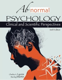 Cover image: Abnormal Psychology: Clinical and Scientific Perspectives 6th edition 9781517802820