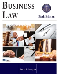 Cover image: Business Law 6th edition 9781517804008