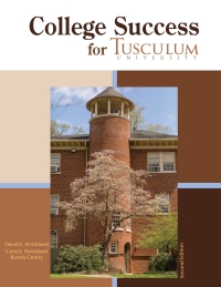 Cover image: College Success for Tusculum University 2nd edition 9781517808594
