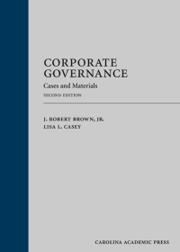 Imagen de portada: Corporate Governance: Cases and Materials 2nd edition 9781522100973