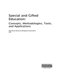 Imagen de portada: Special and Gifted Education: Concepts, Methodologies, Tools, and Applications 9781522500346