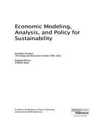 Imagen de portada: Economic Modeling, Analysis, and Policy for Sustainability 9781522500940