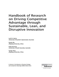 Imagen de portada: Handbook of Research on Driving Competitive Advantage through Sustainable, Lean, and Disruptive Innovation 9781522501350