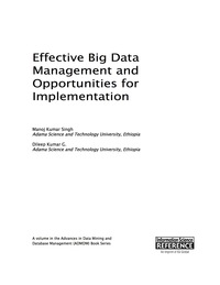 Imagen de portada: Effective Big Data Management and Opportunities for Implementation 9781522501824