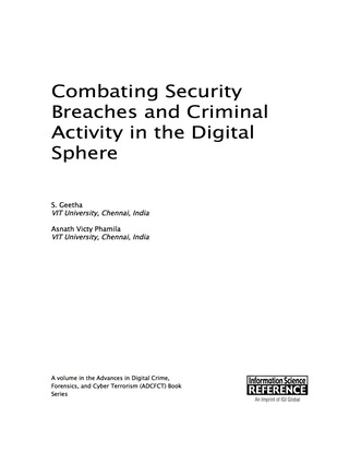 Imagen de portada: Combating Security Breaches and Criminal Activity in the Digital Sphere 9781522501930
